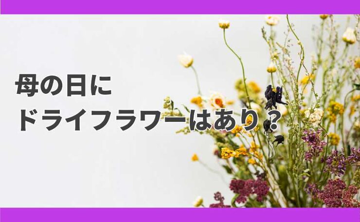母の日　ドライフラワー 失礼？