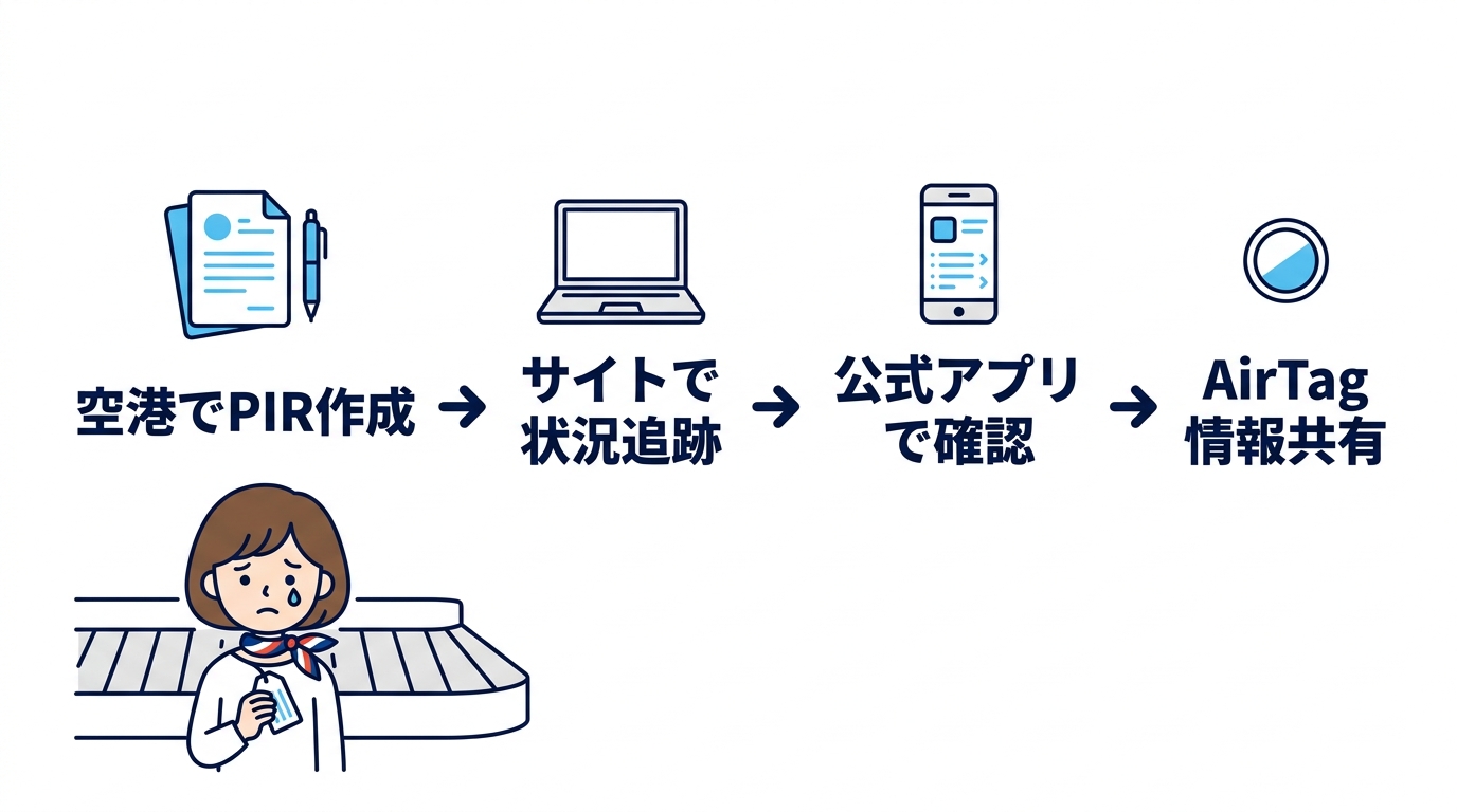 エアフランスで荷物がなくなる際の緊急対応