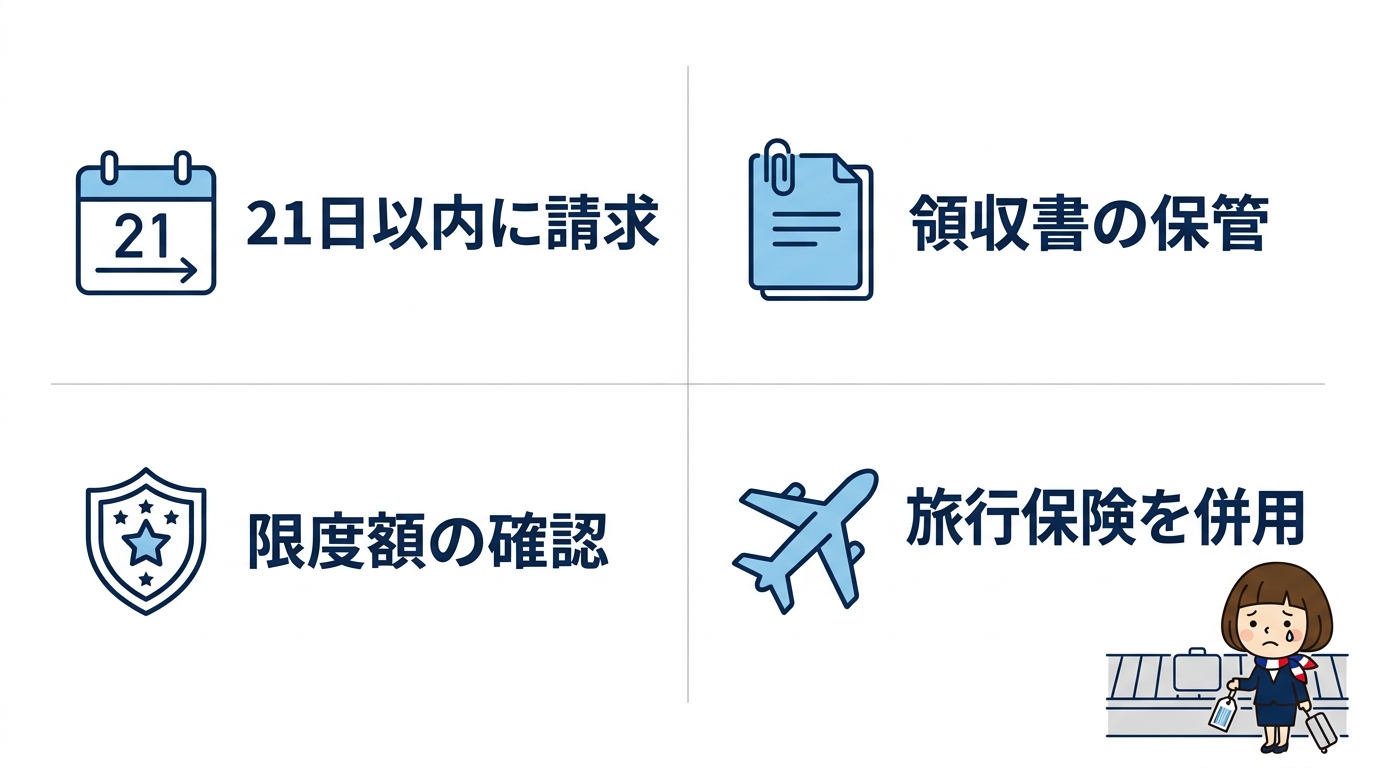 補償を受けるための4つの重要ルール