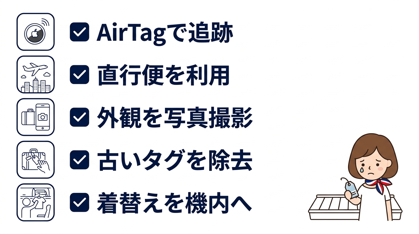 エアフランスで荷物紛失を防ぐ5つの対策