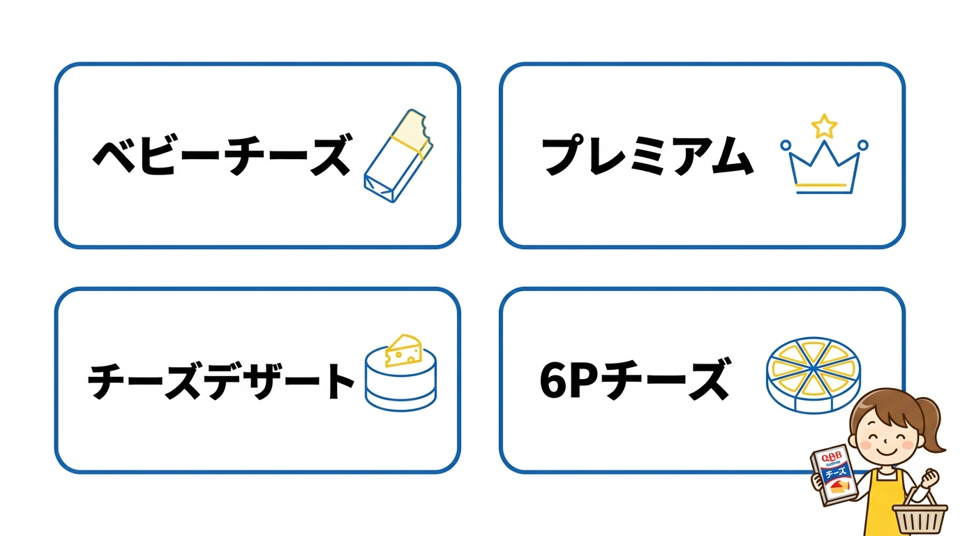 qbbチーズの人気シリーズ4選