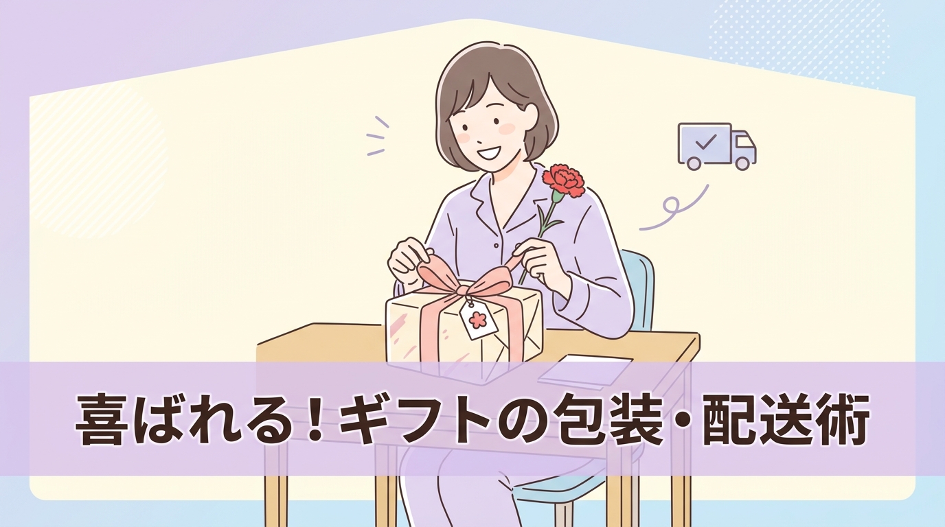 喜ばれるためのギフトオプションと配送の確認